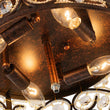 Load image into Gallery viewer, Farmhouze Light - Vintage Copper Luxe Crystal Drum Cage Flush Mount - Ceiling Light - Copper -