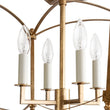 Load image into Gallery viewer, Farmhouze Light - Vintage Elegant 4 - Light Candle Style Square Cage Semi Flush - Ceiling Light - Brass -