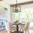 Load image into Gallery viewer, Farmhouse Kitchen Island Geometric Rectangle Pendant Light