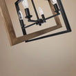 Load image into Gallery viewer, Farmhouse Kitchen Island Geometric Rectangle Pendant Light