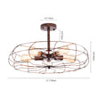 Load image into Gallery viewer, Industrial Vintage Semi Flush Mount Ceiling Light