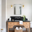Load image into Gallery viewer, Farmhouze Light-1-Light Antique Brass Opal Glass Globe Wall Sconce-Wall Sconce-1-Light-Brass