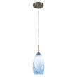 Load image into Gallery viewer, Farmhouze Light-1-Light Mini Glass-bonded Mica Pendant Light-Pendant-1-Light-Blue