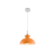 Load image into Gallery viewer, Farmhouze Light-1-Light Nordic Kitchen Metal Dome Pendant Light-Pendant-Orange-1-Light