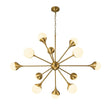 Load image into Gallery viewer, Farmhouze Light-12-Light Mid-century Brass Sphere Sputnik Chandelier-Chandelier-Brass-