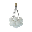Load image into Gallery viewer, Farmhouze Light-13-Light Cluster Bubble Frosted Glass Globe Chandelier-Chandelier-Brass-