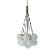 Load image into Gallery viewer, Farmhouze Light-13-Light Cluster Bubble Frosted Glass Globe Chandelier-Chandelier-Brass-