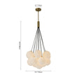 Load image into Gallery viewer, Farmhouze Light-13-Light Cluster Bubble Frosted Glass Globe Chandelier-Chandelier-Brass-