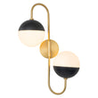 Load image into Gallery viewer, Farmhouze Light-2-Light Adjustable Goose Arm Opal Globe Wall Lamp-Wall Sconce-Nickel-