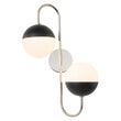 Load image into Gallery viewer, Farmhouze Light-2-Light Adjustable Goose Arm Opal Globe Wall Lamp-Wall Sconce-Nickel-