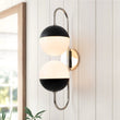 Load image into Gallery viewer, Farmhouze Light-2-Light Adjustable Goose Arm Opal Globe Wall Lamp-Wall Sconce-Nickel-
