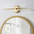 Load image into Gallery viewer, Farmhouze Light-2-Light Minimalist Tube LED Vanity Light-Wall Sconce-23 in-Brass
