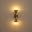 Load image into Gallery viewer, Farmhouze Light-2-Light Up Down Opal Glass Globe Wall Sconce-Wall Sconce-2-Light-Brass