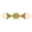 Load image into Gallery viewer, Farmhouze Light-2-Light Up Down Opal Glass Globe Wall Sconce-Wall Sconce-2-Light-Brass