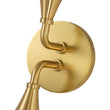 Load image into Gallery viewer, Farmhouze Light-2-Light Up Down Opal Glass Globe Wall Sconce-Wall Sconce-2-Light-Brass