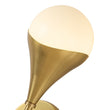 Load image into Gallery viewer, Farmhouze Light-2-Light Up Down Opal Glass Globe Wall Sconce-Wall Sconce-2-Light-Brass