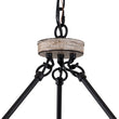 Load image into Gallery viewer, Farmhouze Light-24-Light Vintage Barn Metal Wagon Wheel Chandelier-Chandelier-Black + Wood Grain-