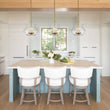 Load image into Gallery viewer, Farmhouze Light-3-Light Clear Glass Wide Geometric Shade Pendant Light-Pendant-Gold-