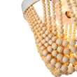 Load image into Gallery viewer, Farmhouze Light-3-Light Round Draped Wood Bead Ceiling Light-Ceiling Light-3-Light-