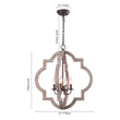 Load image into Gallery viewer, Farmhouze Light-4-Light Farmhouse Rustic Round Lantern Pendant-Chandelier--