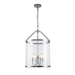 Load image into Gallery viewer, Farmhouze Light-4-Light Vintage Glass Cylinder Lantern Pendant Light-Pendant-Black-