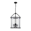 Load image into Gallery viewer, Farmhouze Light-4-Light Vintage Glass Cylinder Lantern Pendant Light-Pendant-Black-