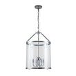 Load image into Gallery viewer, Farmhouze Light-4-Light Vintage Glass Cylinder Lantern Pendant Light-Pendant-Black-