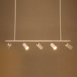 Load image into Gallery viewer, Farmhouze Light-5-Light Adjustable Kitchen Island Track Lighting-Chandelier-Black+Gold-