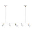 Load image into Gallery viewer, Farmhouze Light-5-Light Adjustable Kitchen Island Track Lighting-Chandelier-Gold-