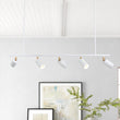 Load image into Gallery viewer, Farmhouze Light-5-Light Adjustable Kitchen Island Track Lighting-Chandelier-White-