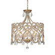 Load image into Gallery viewer, Farmhouze Light-5-Light French Farmhouse Drum Crystal Chandelier-Chandelier-Silver-Gold-