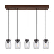 Load image into Gallery viewer, Farmhouze Light-5-Light Mason Jar Pendant Light-Pendant--