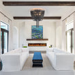Load image into Gallery viewer, Farmhouze Light-5-Light Statement Draped Chain Flush Mount Ceiling Light-Ceiling Light-5-Light-Black