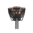 Load image into Gallery viewer, Farmhouze Light-5-Light Statement Draped Chain Flush Mount Ceiling Light-Ceiling Light-5-Light-Chrome