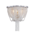 Load image into Gallery viewer, Farmhouze Light-5-Light Statement Draped Chain Flush Mount Ceiling Light-Ceiling Light-5-Light-Chrome