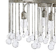 Load image into Gallery viewer, Farmhouze Light-6-Light Round Antique Silver Crystal Chandelier-Chandelier-Silver-6-Light