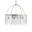 Load image into Gallery viewer, Farmhouze Light-6-Light Round Antique Silver Crystal Chandelier-Chandelier-Silver-6-Light
