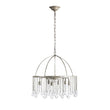 Load image into Gallery viewer, Farmhouze Light-6-Light Round Antique Silver Crystal Chandelier-Chandelier-Silver-6-Light