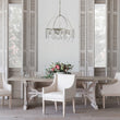 Load image into Gallery viewer, Farmhouze Light-6-Light Round Antique Silver Crystal Chandelier-Chandelier-Silver-6-Light