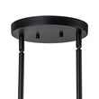 Load image into Gallery viewer, Farmhouze Light-8-Light Glass Tapered Long Globe Wagon Wheel Chandelier-Chandelier-Black-8-Light