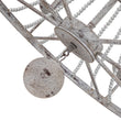 Load image into Gallery viewer, Farmhouze Light-8-Light Rustic White Candle Crystal Wagon Wheel Chandelier-Chandelier--