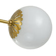 Load image into Gallery viewer, Farmhouze Light-Aged Brass Sputnik Milky Glass Globe Chandelier-Chandelier-6-Light-