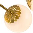 Load image into Gallery viewer, Farmhouze Light-Aged Brass Sputnik Milky Glass Globe Chandelier-Chandelier-6-Light-