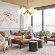 Load image into Gallery viewer, Farmhouze Light-Aged Brass Sputnik Milky Glass Globe Chandelier-Chandelier-6-Light-