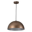 Load image into Gallery viewer, Farmhouze Light-Antique Gold-Silver Oversized Dome Pendant Light-Chandelier-15in-