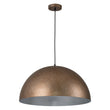 Load image into Gallery viewer, Farmhouze Light-Antique Gold-Silver Oversized Dome Pendant Light-Chandelier-15in-