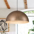 Load image into Gallery viewer, Farmhouze Light-Antique Gold-Silver Oversized Dome Pendant Light-Chandelier-23in-
