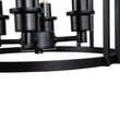 Load image into Gallery viewer, Farmhouze Light-Black Lantern Drum Semi Flush Mount-Ceiling Light--