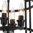 Load image into Gallery viewer, Farmhouze Light-Black Lantern Drum Semi Flush Mount-Ceiling Light--
