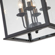 Load image into Gallery viewer, Farmhouze Light-Black Square Lantern Pendant Light-Chandelier--